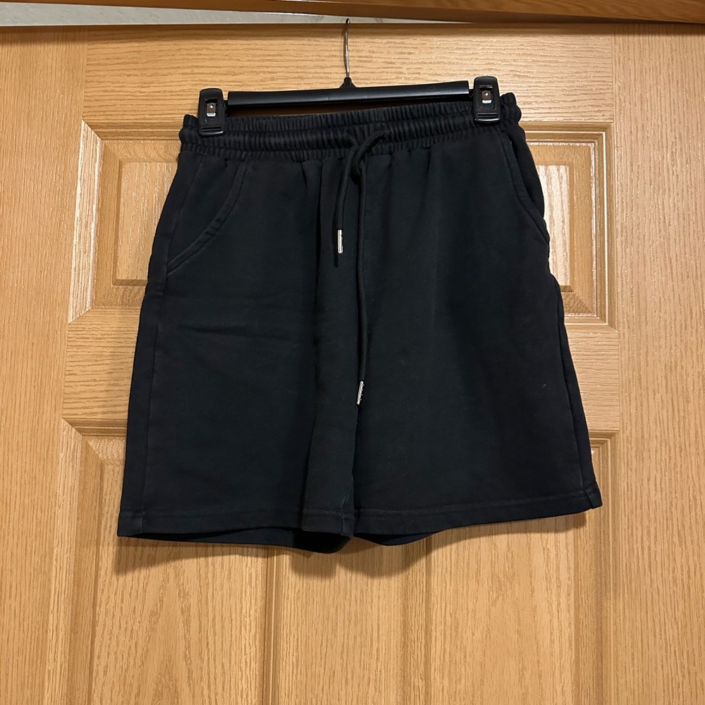 Princess Polly black sweat shorts